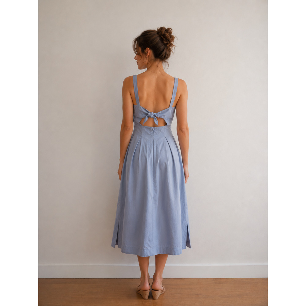 XS Lulus Blue tank dress - Picture 3 of 5